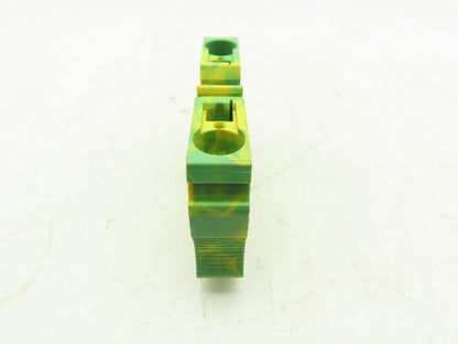 Phoenix Contact ST35-PE Terminal Block 35mm 14-2 AWG Yellow/Green  LOT OF 3