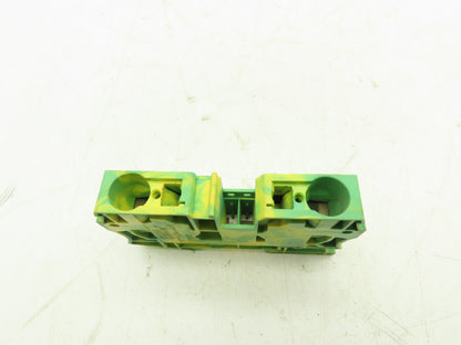 Phoenix Contact ST35-PE Terminal Block 35mm 14-2 AWG Yellow/Green  LOT OF 3