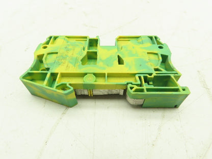 Phoenix Contact ST35-PE Terminal Block 35mm 14-2 AWG Yellow/Green  LOT OF 3