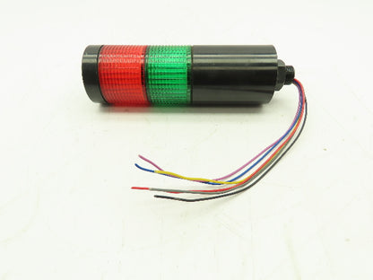 Menics PTE-A-202-RG-B Modular Tower 2-Stack LED Light 56mm 24V RED/GREEN Steady