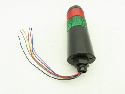 Menics PTE-A-202-RG-B Modular Tower 2-Stack LED Light 56mm 24V RED/GREEN Steady
