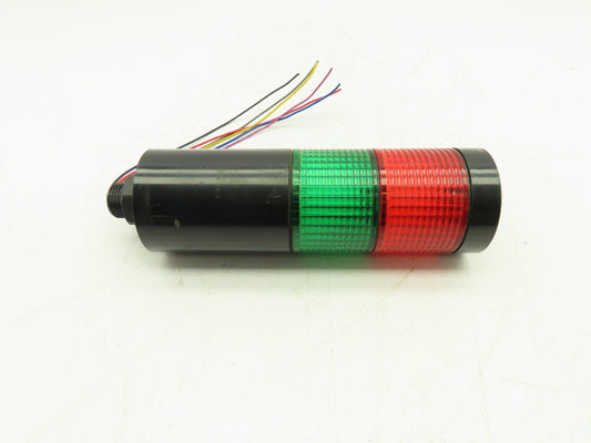 Menics PTE-A-202-RG-B Modular Tower 2-Stack LED Light 56mm 24V RED/GREEN Steady