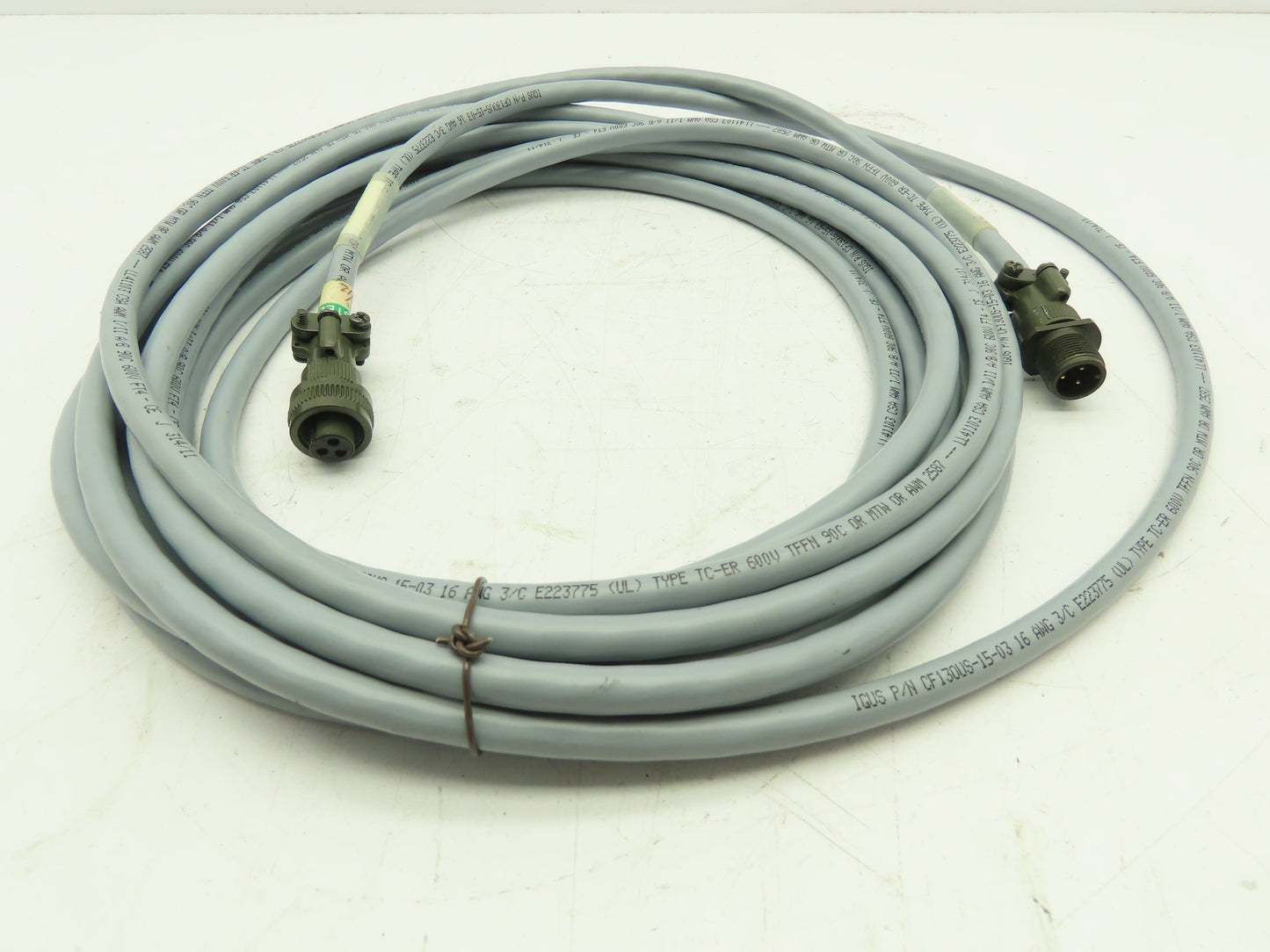 Ormec Igus CBL-J2617103/25 Hi-Flex Motor Brake Cable Extender 3-Pin Male/Female