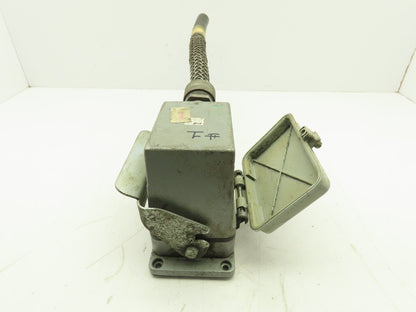 T&B MS 224B Pin & Sleeve Connector Plug 16A 24-Pin Steel Housing Box Side Entry