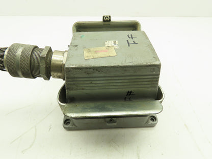 T&B MS 224B Pin & Sleeve Connector Plug 16A 24-Pin Steel Housing Box Side Entry