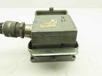 T&B MS 224B Pin & Sleeve Connector Plug 16A 24-Pin Steel Housing Box Side Entry