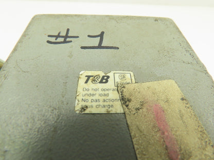 T&B MS 224B Pin & Sleeve Connector Plug 16A 24-Pin Steel Housing Box Side Entry