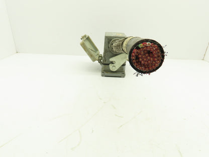 T&B MS 224B Pin & Sleeve Connector Plug 16A 24-Pin Steel Housing Box Side Entry
