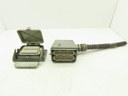 T&B MS 224B Pin & Sleeve Connector Plug 16A 24-Pin Steel Housing Box Side Entry