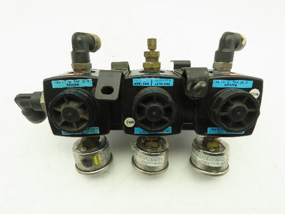 Wilkerson R19-03-CC00 Pneumatic Air Pressure 3 Regulator Assembly 3/8" NPT R19