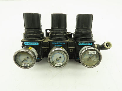 Wilkerson R19-03-CC00 Pneumatic Air Pressure 3 Regulator Assembly 3/8" NPT R19