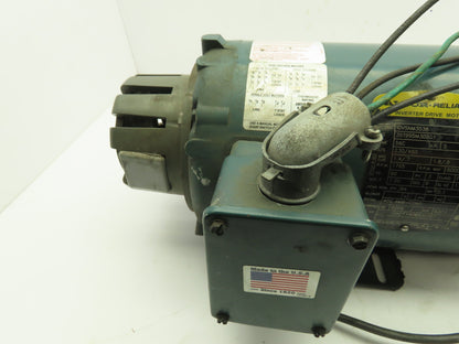 Baldor Boston IDVSNM3538 Electric Motor .5 Hp 230/460V 3Ph 1765 RPM 60:1 GearBox