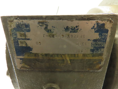 Baldor Boston IDVSNM3538 Electric Motor .5 Hp 230/460V 3Ph 1765 RPM 60:1 GearBox
