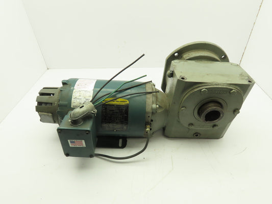 Baldor Boston IDVSNM3538 Electric Motor .5 Hp 230/460V 3Ph 1765 RPM 60:1 GearBox