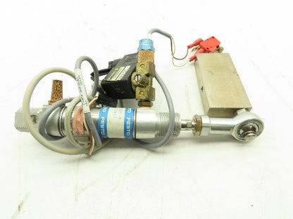 Festo DSNU-25-25P-A Pneumatic Cylinder Assembly 25mm Stroke 24VDC Solenoid