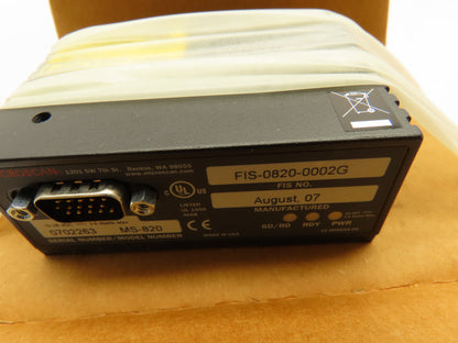 Microscan MS-820 Fixed Barcode Reader Scanner High Density FIS-0820-0002G