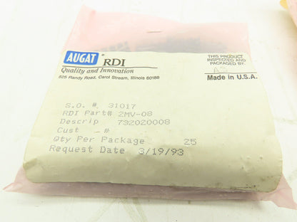Augat RDI 2MV-08 Single Row Terminal Block Strip 8-Pin/Position  LOT OF 25