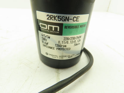 Oriental Motor 2RK5GK-CE Reversible Motor 220/230/240V 1200 RPM