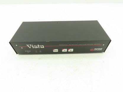 Rose Vista KVM-2PCA Personal Keyboard-Monitor-Mouse 2-Port KVM Switch