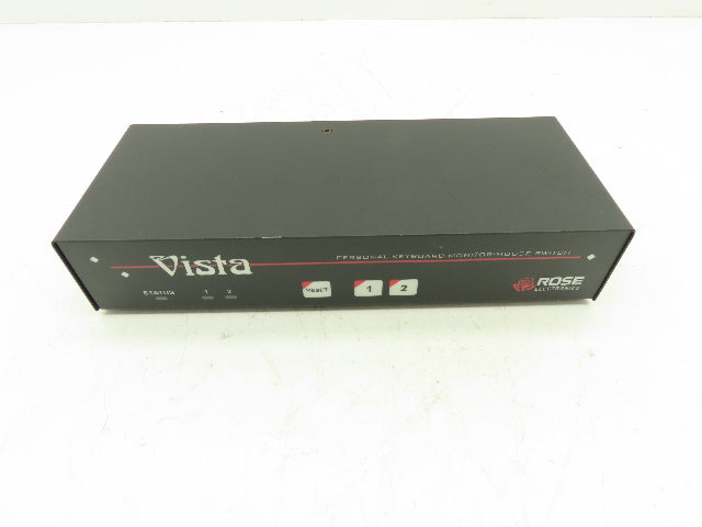 Rose Vista KVM-2PCA Personal Keyboard-Monitor-Mouse 2-Port KVM Switch