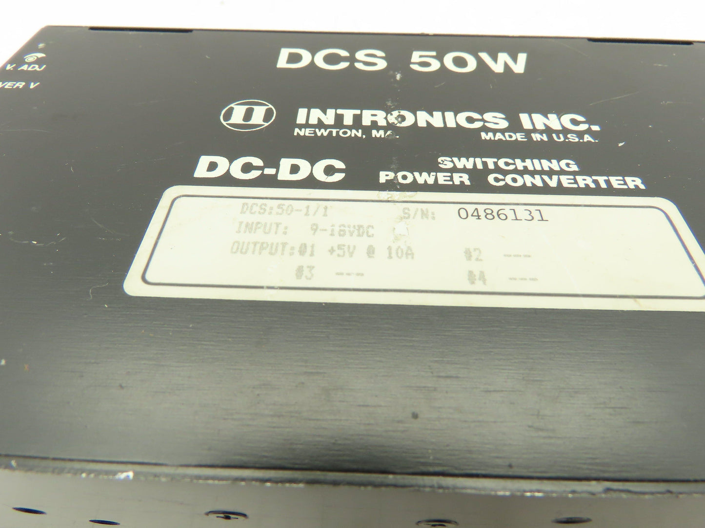 Intronics DCS-50W-1/1 DC-DC Switching Power Converter 9-18 VDC 12Pt