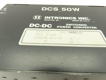 Intronics DCS-50W-1/1 DC-DC Switching Power Converter 9-18 VDC 12Pt