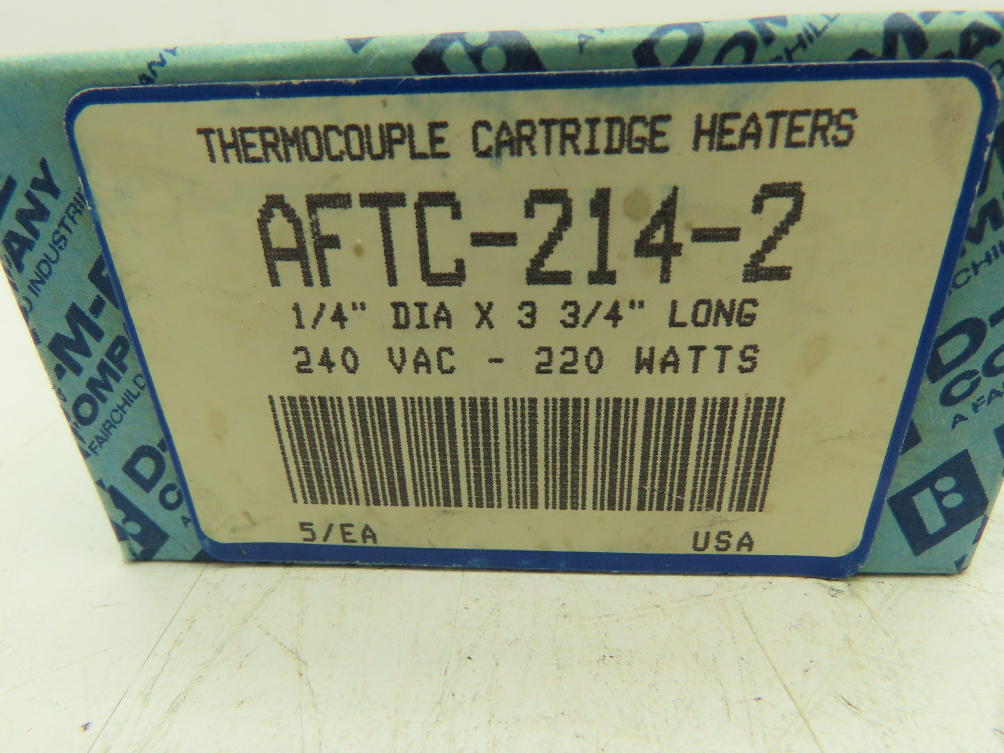 DME AFTC-214-2 Thermocouple Probe Cartridge Heater 240V 220W 3.75"  LOT OF 5