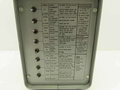 Perkin Elmer D710-0100 Valve Controller Module Box 8-Switch Station