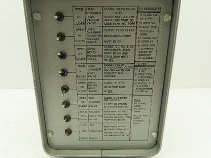 Perkin Elmer D710-0100 Valve Controller Module Box 8-Switch Station