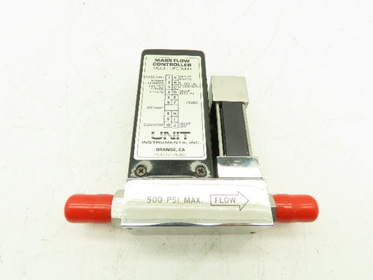 Unit Instruments UFC-1000 Mass Flow Controller Gas O2 10 slm 500 PSI Card Edge