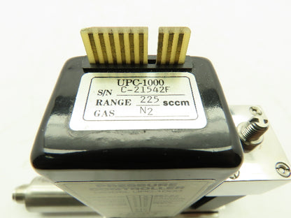 Unit Instruments UPC-1000 Pressure Controller Gas N2 225 sccm 500 PSI Card Edge