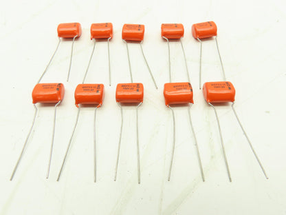 Sprague 225P Orange Drop Film Capacitor 0.22uF 10% 100VDC  LOT OF 10