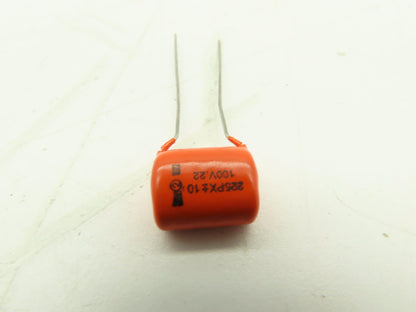 Sprague 225P Orange Drop Film Capacitor 0.22uF 10% 100VDC  LOT OF 8