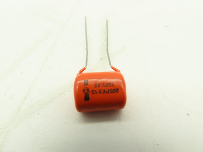 Sprague 225P Orange Drop Film Capacitor 0.22uF 10% 100VDC  LOT OF 8