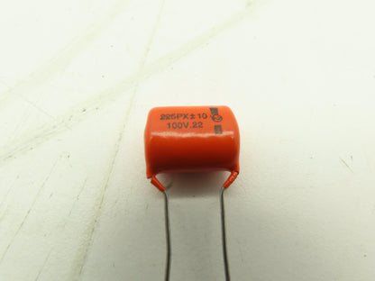 Sprague 225P Orange Drop Film Capacitor 0.22uF 10% 100VDC  LOT OF 8