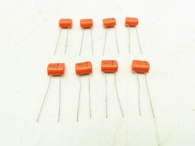 Sprague 225P Orange Drop Film Capacitor 0.22uF 10% 100VDC  LOT OF 8