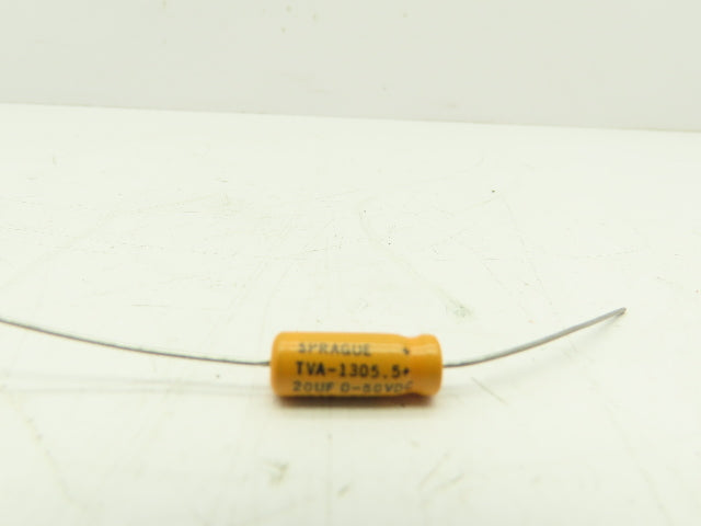 Sprague TVA-1305.5+ 20uF 0-50VDC Electrolytic Capacitor  LOT OF 10