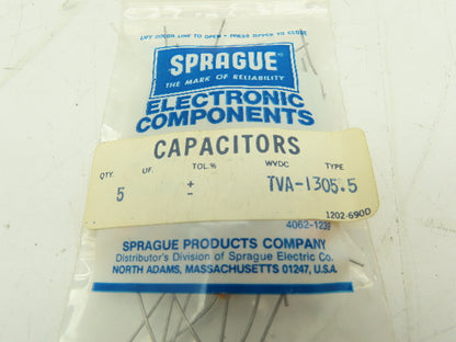 Sprague TVA-1305.5+ 20uF 0-50VDC Electrolytic Capacitor  LOT OF 10