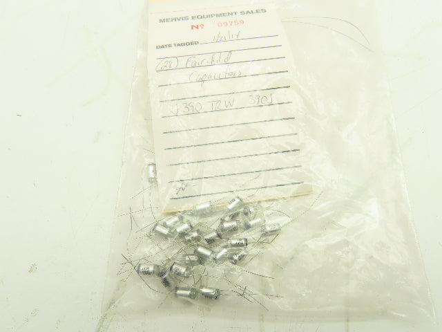 Fairchild J390 TRW 390J Wire Capacitor  LOT OF 28
