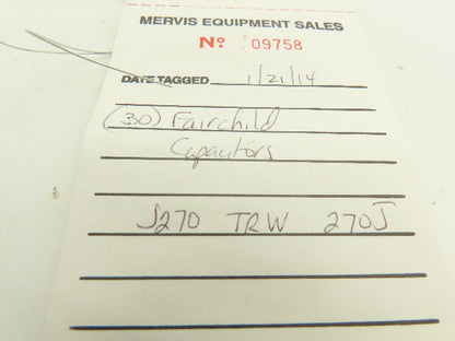 Fairchild J270 TRW 270J Wire Capacitor  LOT OF 30