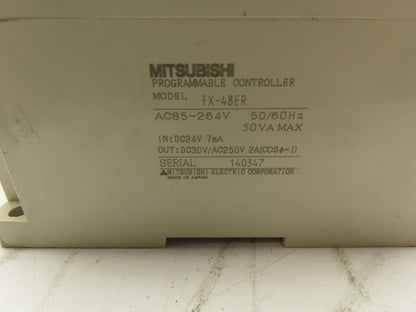 Mitsubishi FX-48ER Programmable Controller 48Pt Input/Output 24VDC