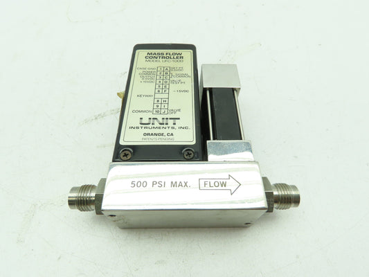 Unit UFC-1000 Mass Flow Controller Gas CHF3 40 SCCM 500 PSI Card Edge