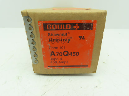 Gould Shawmut A70Q450 Amptrap Fuse 450 Amp 700 VAC 150C  Type 4