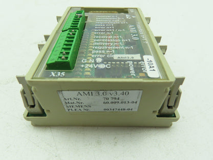 Wieland Bamberg Siemens AMI 3.0 V3.40 Interface Module 24VDC 70 794