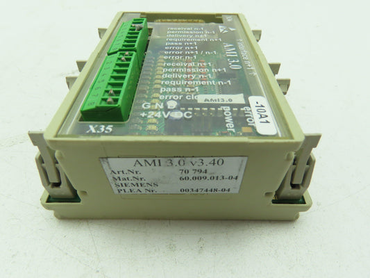 Wieland Bamberg Siemens AMI 3.0 V3.40 Interface Module 24VDC 70 794