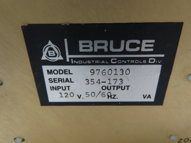Bruce Industrial Controls 9760130 Circuit Board Control Power Supply Module 120V