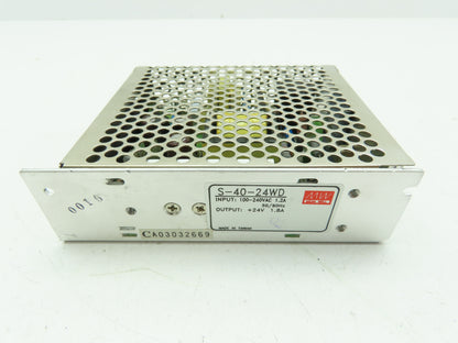 MW Mean Well S-40-24WD Power Supply 100-240VAC Input 24V Output