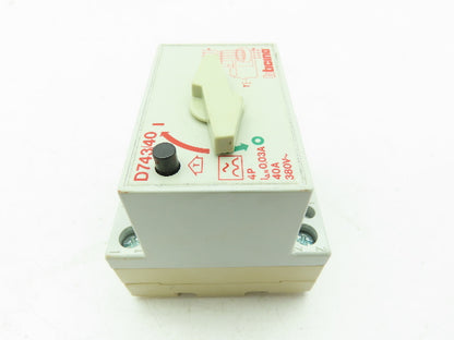 Bticino D743/40 Circuit Breaker Switch 4-Pole 40 Amp 380V Residual Current 0.03A