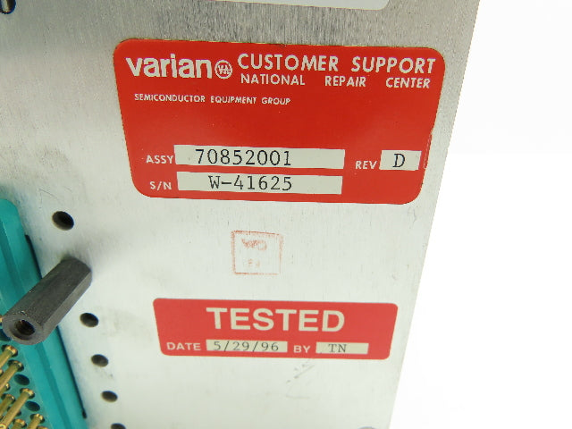 Agilent Varian Beamline Vacuum System Switch Controller Accelerator/Tube/Scanner