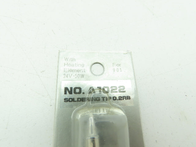 HAKKO A1022 Soldering Tip 0.2RB w/Heating Element 24V 50W for 901 Iron  LOT OF 4